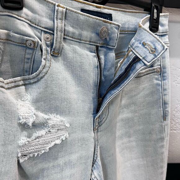 Aeropostale high rise flare Distressed Women's Jeans Size 8 - Picture 7 of 16